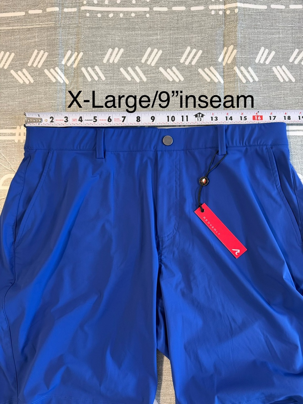 REDVANLY Hanover Golf Shorts Olympic Blue 9” Inseam - Picture 10 of 11